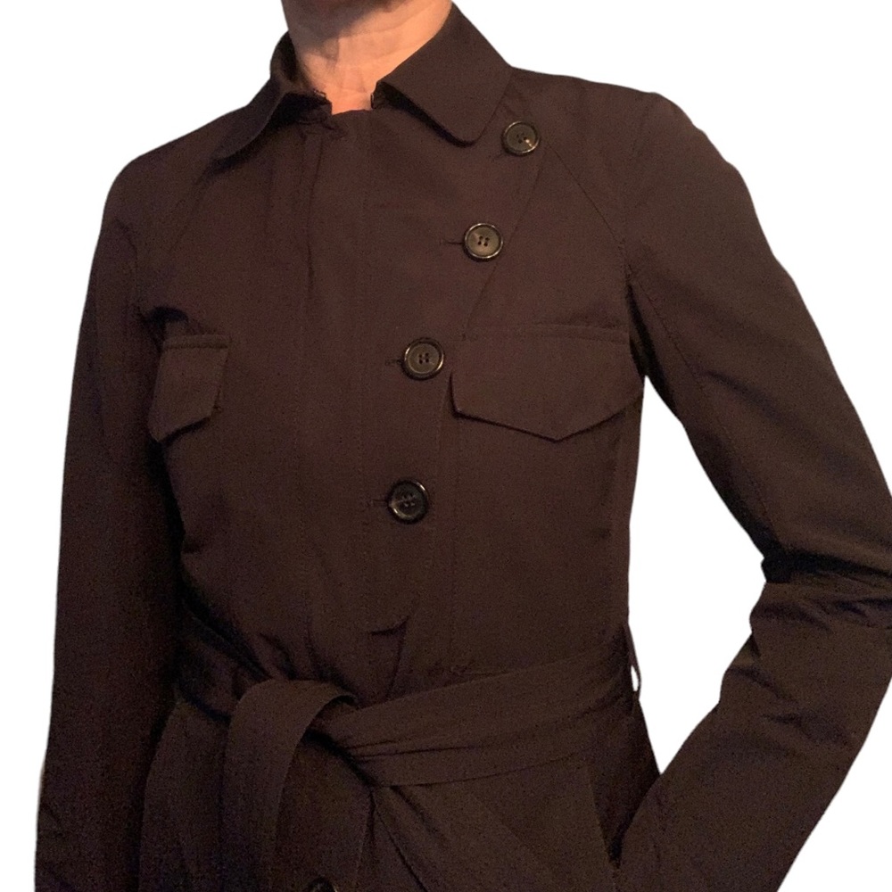 Prada Tailored A-line Trench Black - Picture 4 of 14